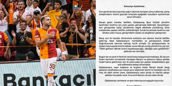 Barış Alper’e söz verildi: “Teklif gelirse önünü kapatmayacağız”
