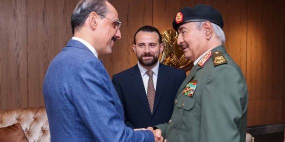 MİT Başkanı İbrahim Kalın, Bingazi’de Hafter ile görüştü