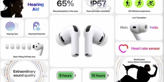 Apple, AirPods Pro 3’ü tanıttı
