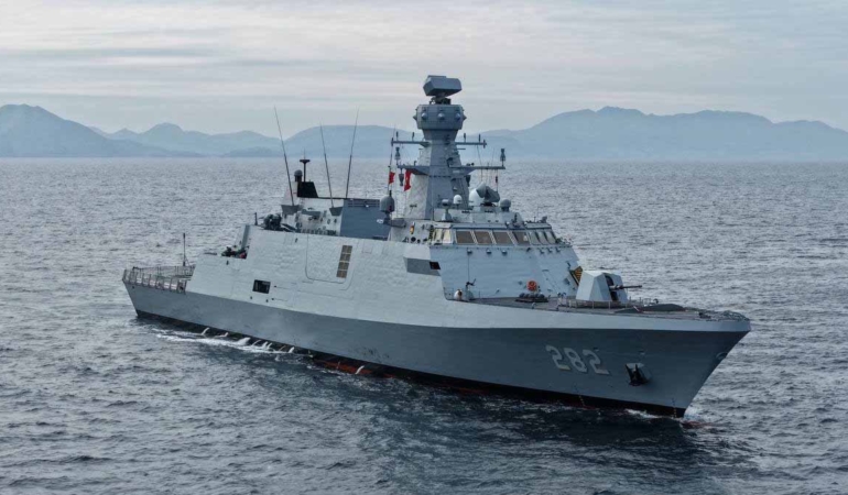 ASFAT: Pakistan MİLGEM’in ikinci gemisi PNS Khaibar atış testlerini geçti