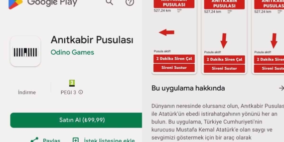 Play Store’da “Anıtkabir Pusulası” uygulaması ilgi çekiyor