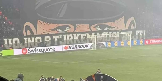 UEFA’dan “Türklerle savaş olmalı” pankartına sessizlik