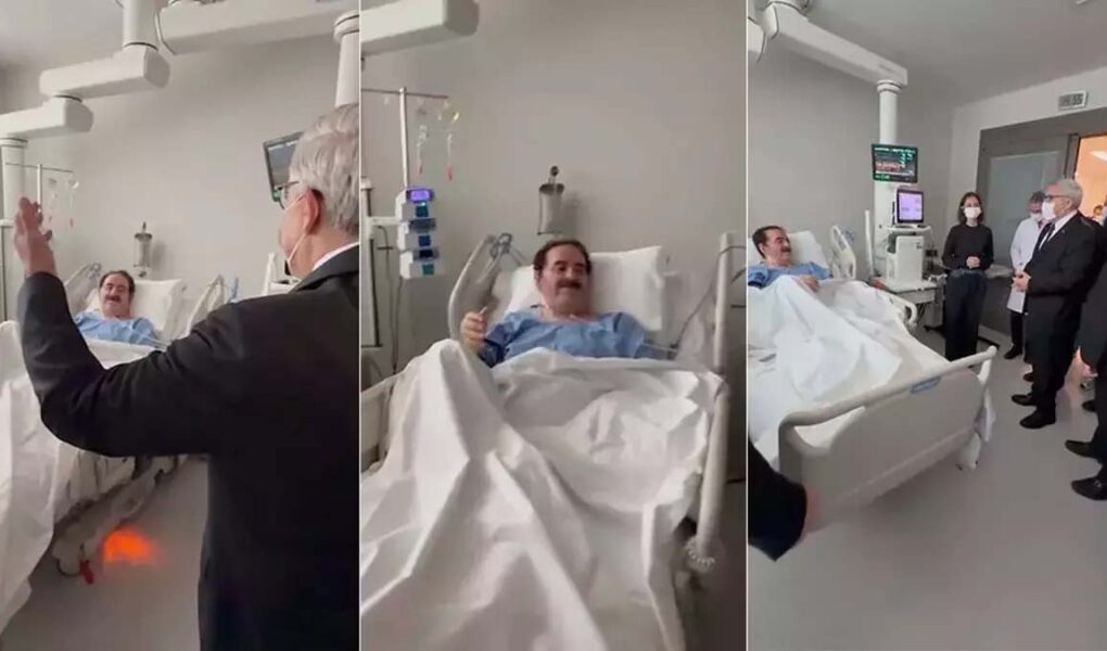 İbrahim Tatlıses hastanede ziyaretçilerine türkü söyledi