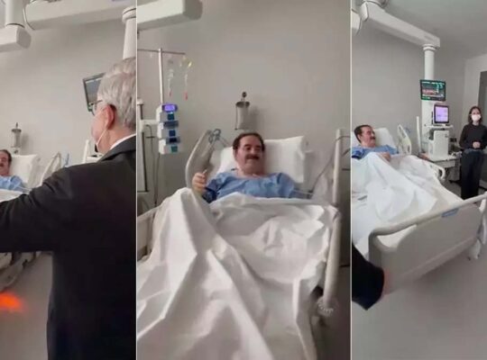 İbrahim Tatlıses hastanede ziyaretçilerine türkü söyledi
