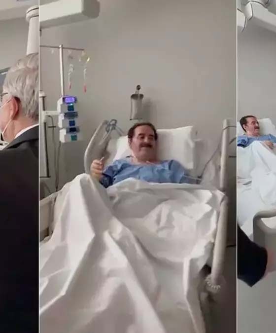 İbrahim Tatlıses hastanede ziyaretçilerine türkü söyledi