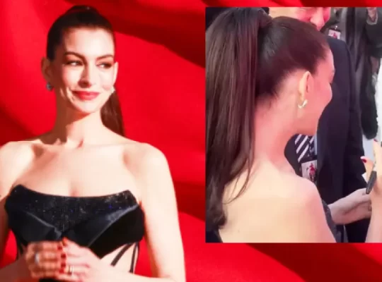 Anne Hathaway’e hayranından galada anlamlı hediye