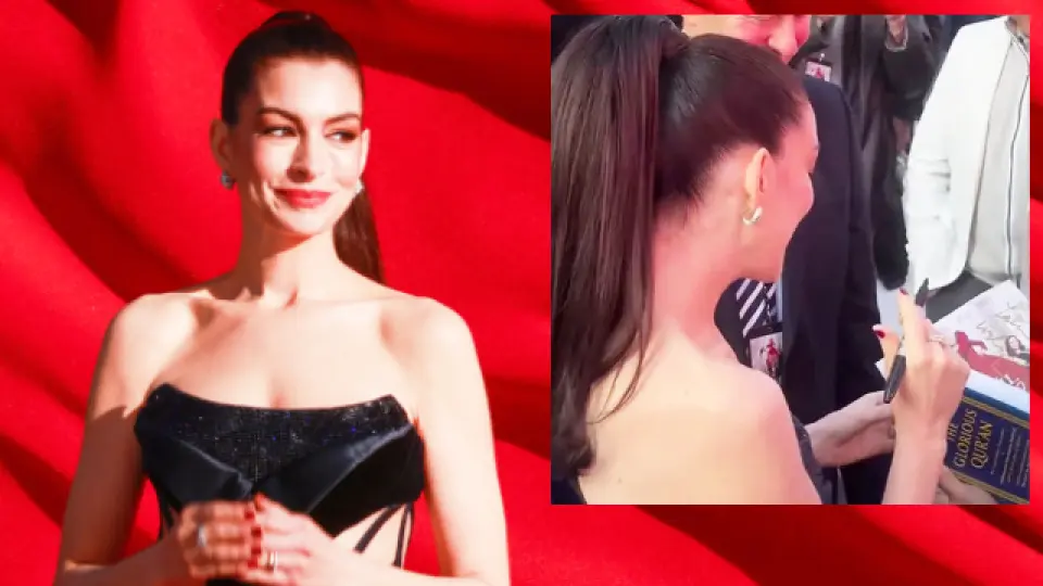 Anne Hathaway’e hayranından galada anlamlı hediye