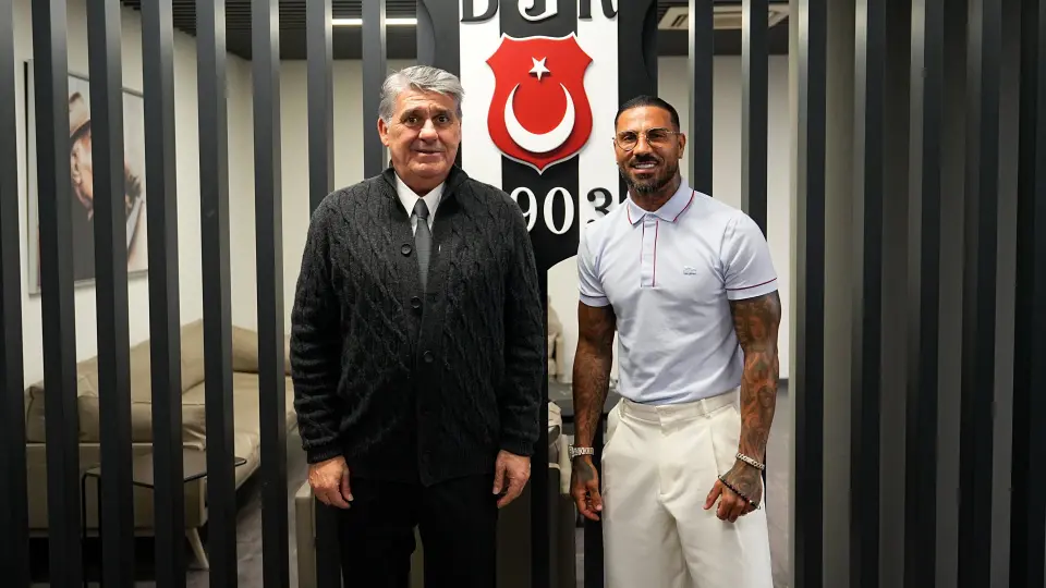 Beşiktaş'ta vefa buluşması: Quaresma'dan Adalı'ya ziyaret