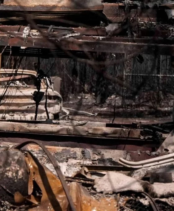 Georgia'da alevler şehre indi: 120'den fazla ev kül oldu