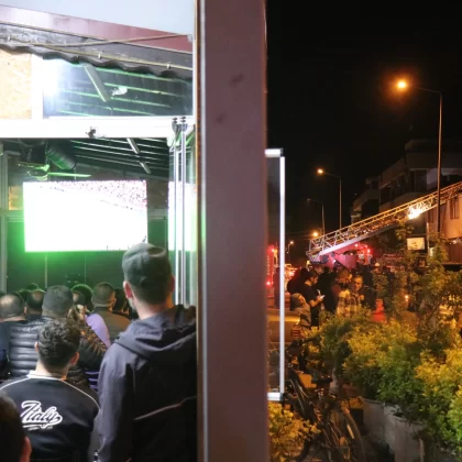 Sakarya'da alevlere rağmen derbi heyecanı dinmedi