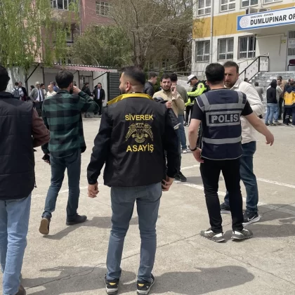 Siverek'te okulda hareketli anlar: Polis şüpheliyi yakaladı