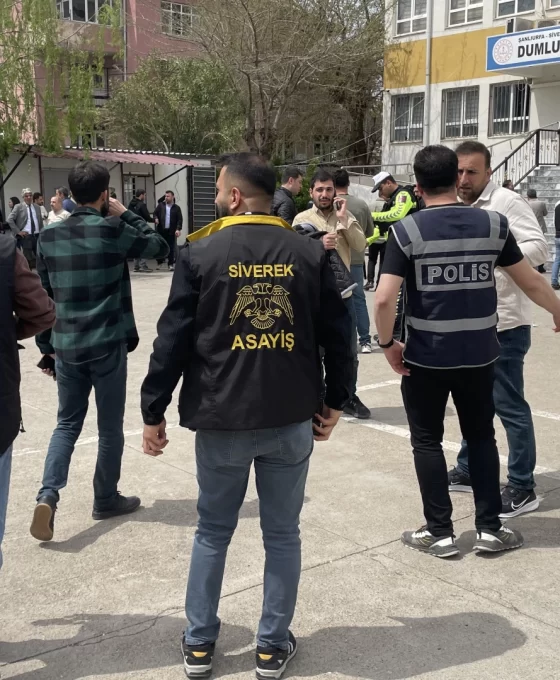 Siverek'te okulda hareketli anlar: Polis şüpheliyi yakaladı