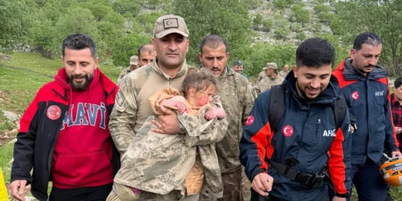 Batman’da kaybolan küçük Melike 17 saat sonra bulundu