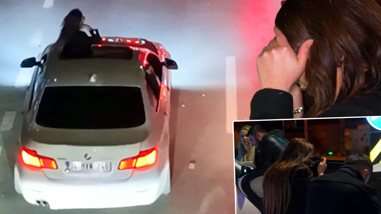 Kadıköy'de sunrooftan çıkan yolcuya drone takipli ceza