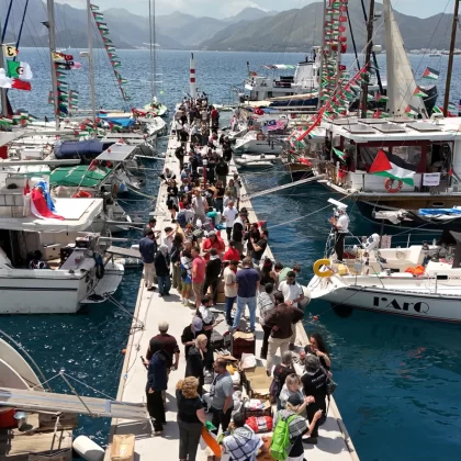 Küresel Sumud Filosu Marmaris'ten yola çıktı