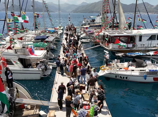 Küresel Sumud Filosu Marmaris'ten yola çıktı