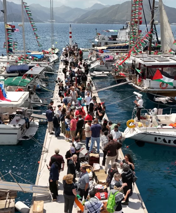 Küresel Sumud Filosu Marmaris'ten yola çıktı