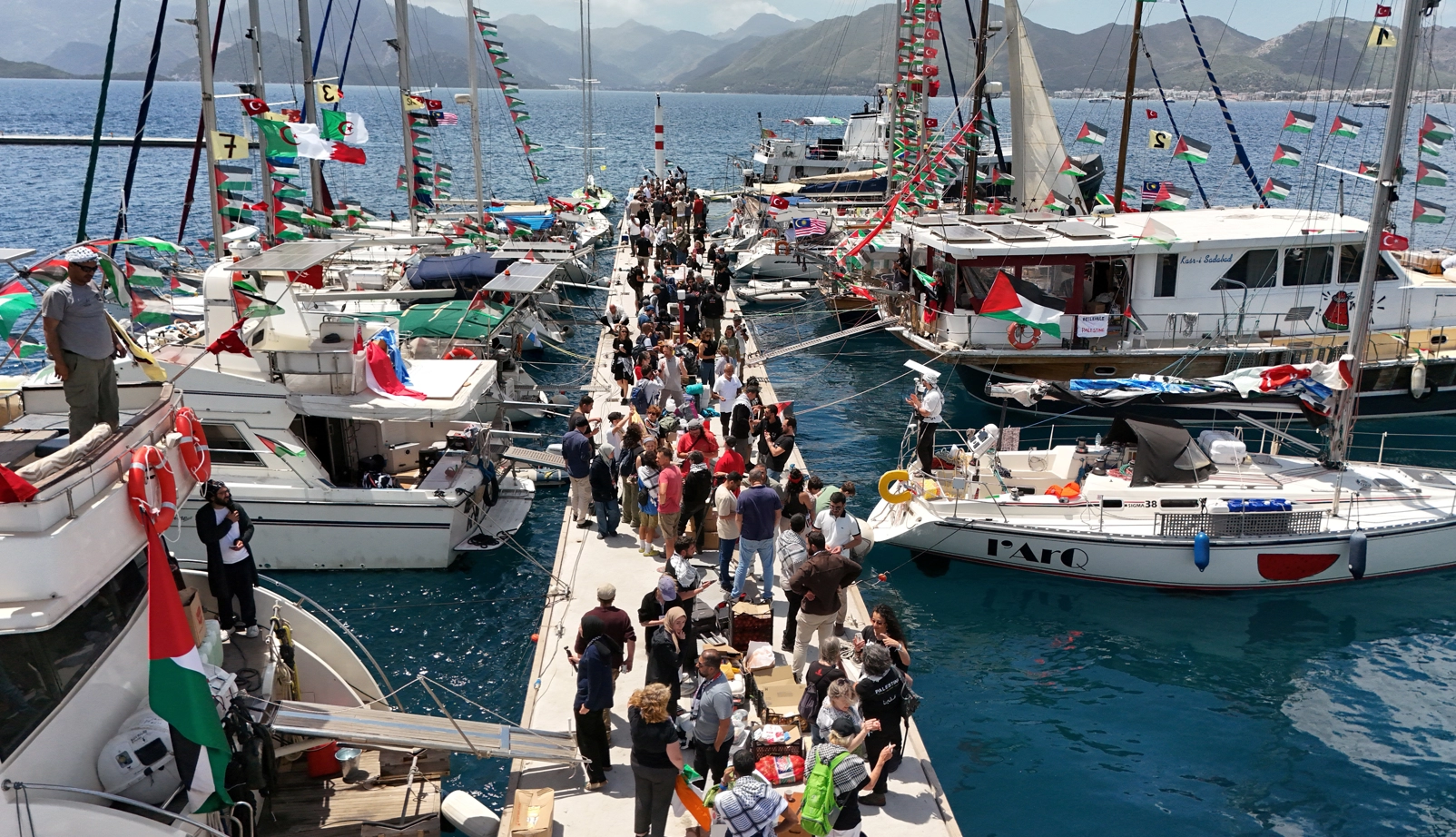 Küresel Sumud Filosu Marmaris'ten yola çıktı