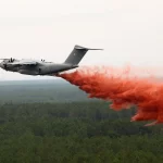 Askeri dev A400M ilk kez orman yangınlarına karşı havalandı