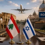 Lübnan ve İsrail tarihi zirve için Roma'da masaya oturuyor