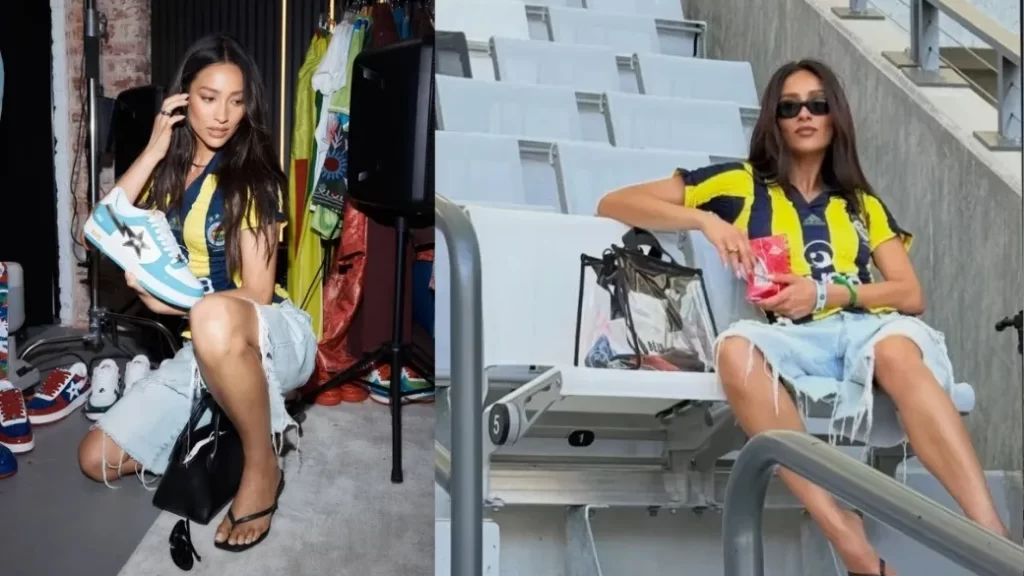 Shay Mitchell Fenerbahçe formalı pozlarıyla mest etti!