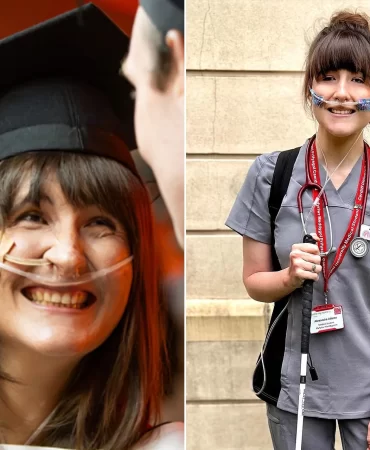 İngiltere'nin ilk sağır ve görme engelli doktoru tarihe geçti