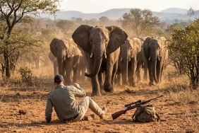 Kruger'da kaçak av dehşeti: Fil sürüsü ezerek öldürdü