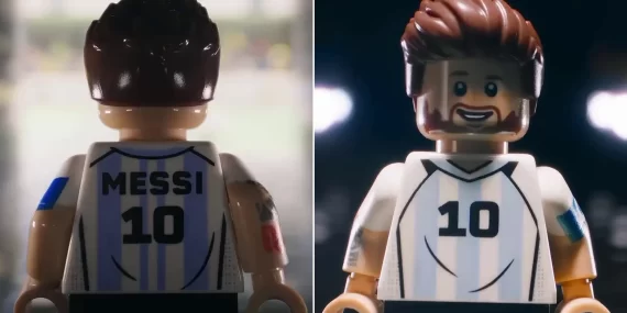 Lego’dan Messi klibi: Sağ ayak detayı alay konusu oldu