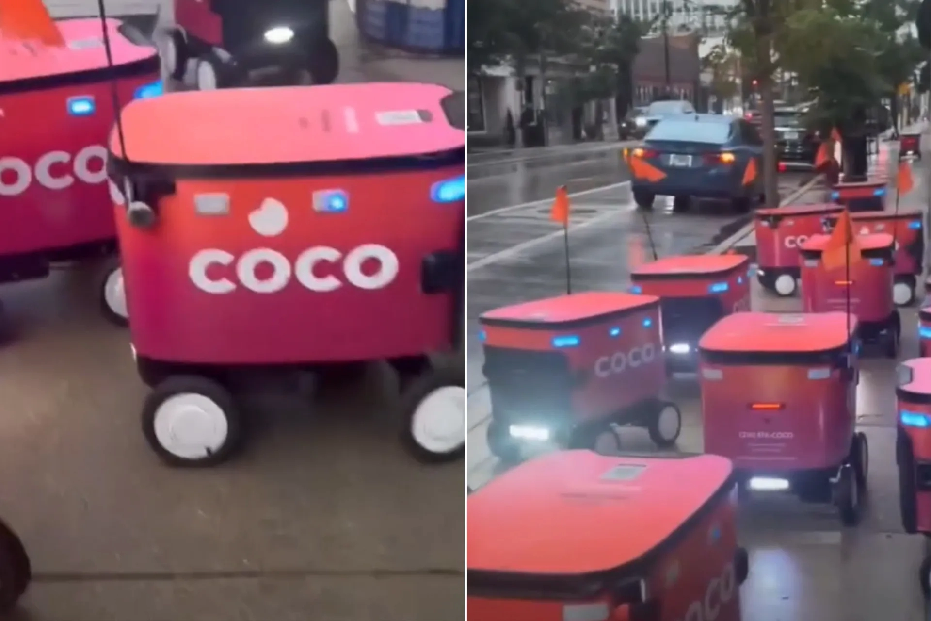 Otomobilsiz trafik sıkışıklığı: Şikago'da teslimat robotları kaldırımı kilitledi