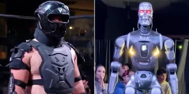 Ringde tarihi kapışma: İnsan ile insansı robot karşı karşıya geldi