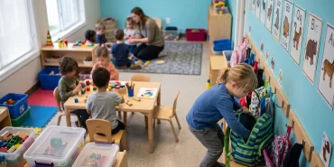 Anaokulunda dehşet anları: Çantasından dolu tabanca çıktı