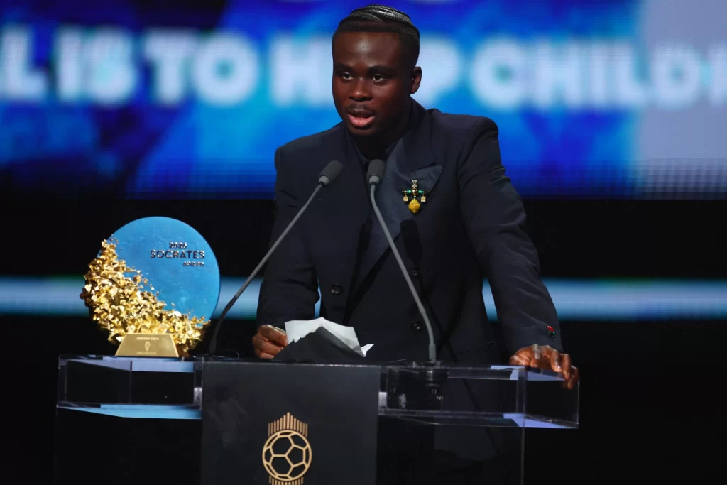 Bukayo Saka'ya anlamlı onur: 2026 Socrates Ödülü verildi