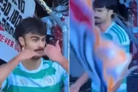 Sahada akılalmaz anlar: Eski İttihatlı yıldıza bayrak şoku!