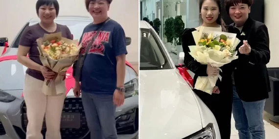Soğuktan yüzü kızaran çalışanına BMW hediye etti