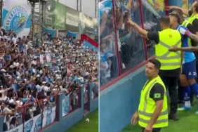 Tribün sallandı kule çökecek gibi oldu: Maç yarıda kaldı