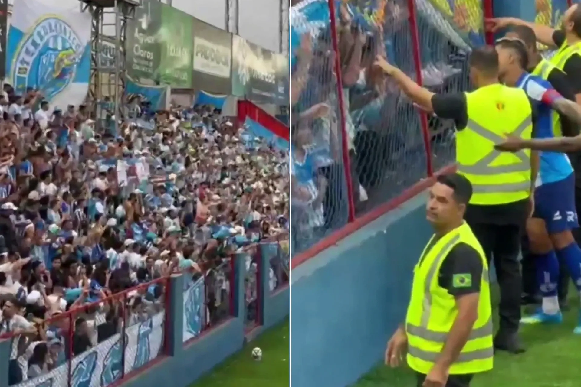 Tribün sallandı kule çökecek gibi oldu: Maç yarıda kaldı