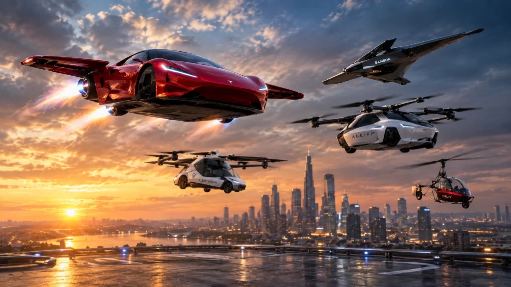 Uçan otomobil yarışı kızıştı: Tesla ilk mi, takipçi mi?