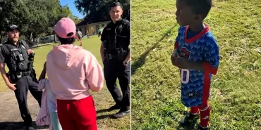 Yetenekli diye ihbar edildi: 3 yaşındaki futbolcuya polis şoku